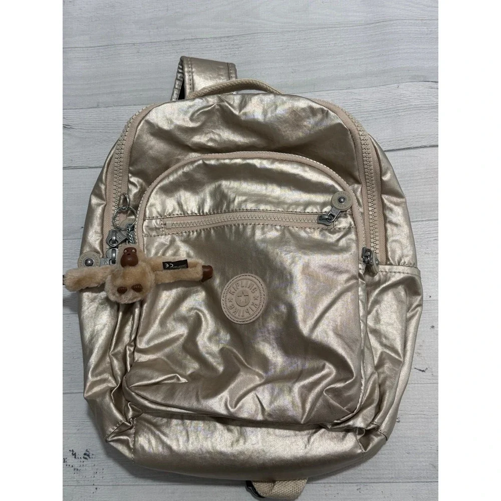 Kipling Women's Seoul backpack metallic gold